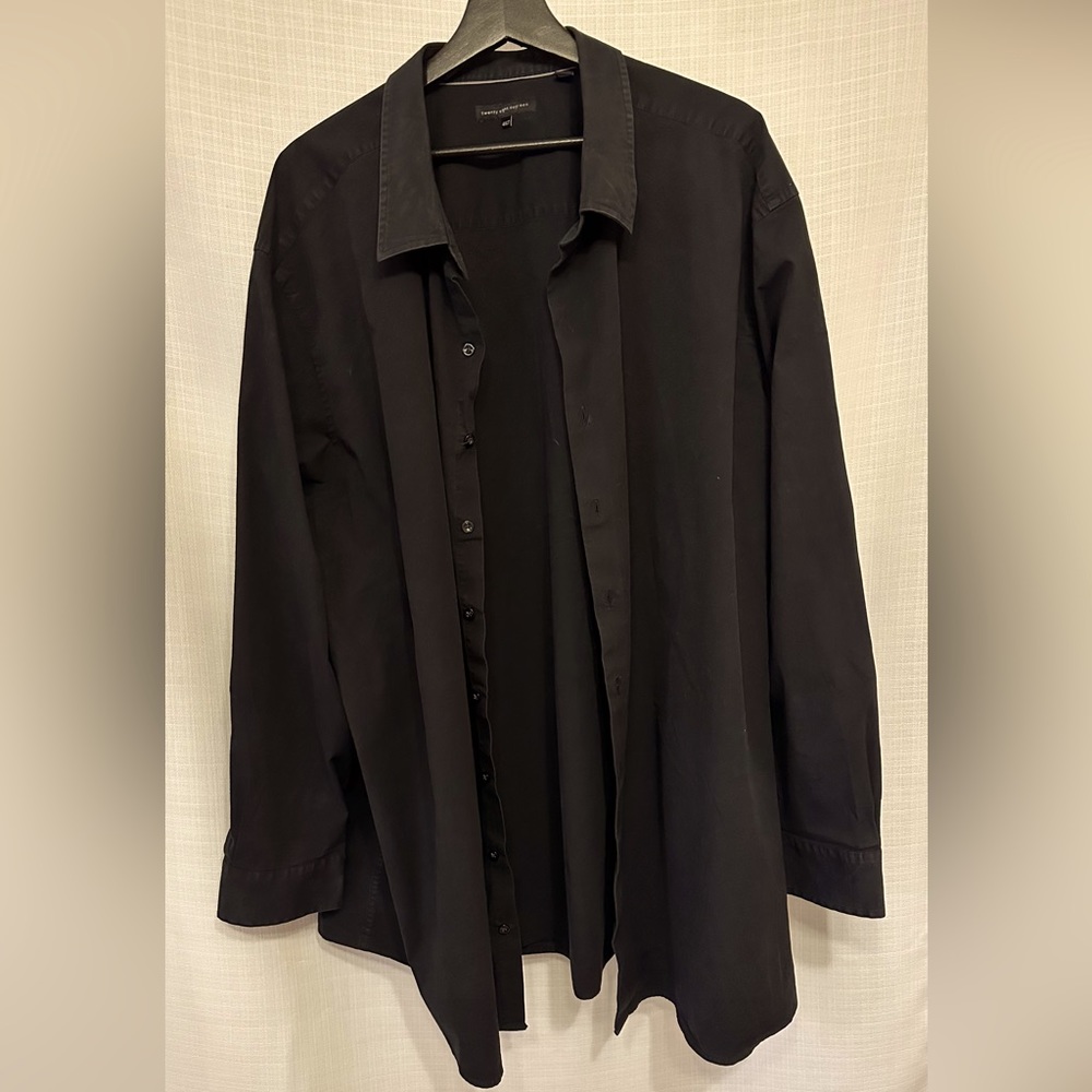 Twenty Eight Degrees | 4X | Men’s Black Long Sleeve Dress Shirt